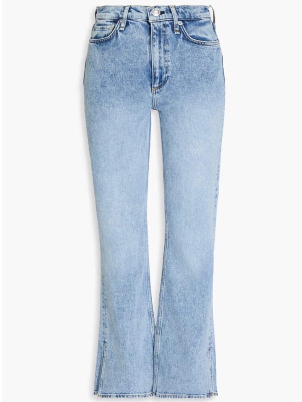 RAG & BONE Peyton High Rise Light Summers Wash Bootcut Slit Hem Jeans size 30